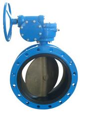 Rubber seal flanged butterfly valve